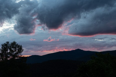 Sonnenuntergang im Bayerischen Wald