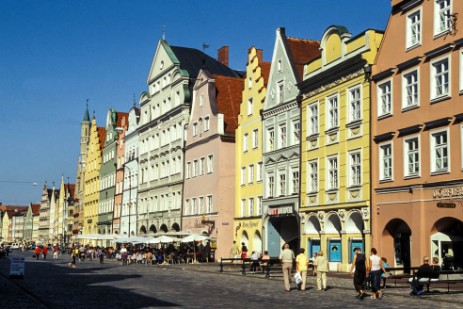 Gotische Altstadt in Landshut